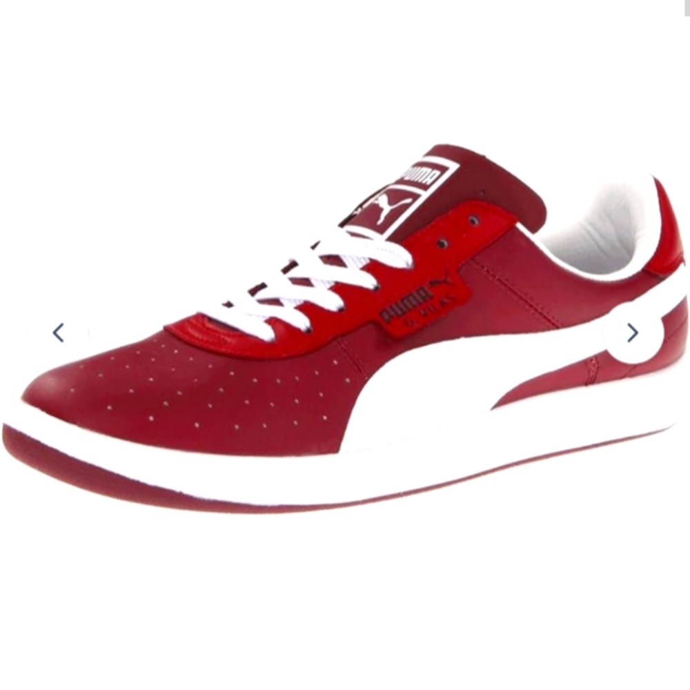 PUMA Men's G. Vilas L2 Leather Classic Sneaker Rio Red/white/team burgundy